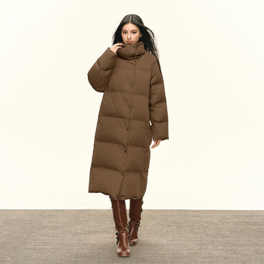 Ariseism 美式复古长款羽绒服女冬季新款保暖外套 商品图3