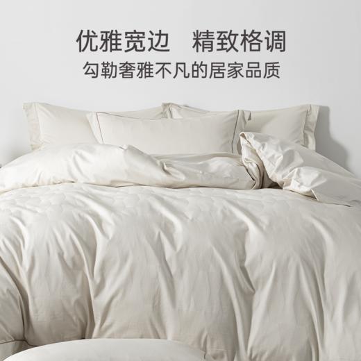 2025年秋冬新款雅芳婷全棉贡缎四件套纯棉肌理床笠款被套轻奢套件 商品图4