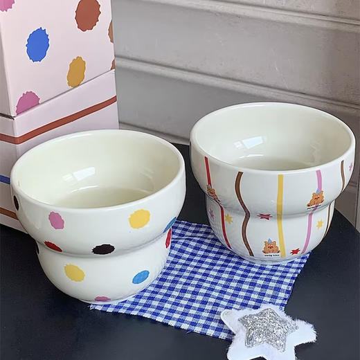 300ml波点杯可爱办公室家用水杯陶瓷杯-纪念日百货门店同款167544149 商品图2