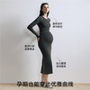 【限时会员价】嫚熙孕妇连衣裙软糯羊毛裙约会通勤孕妇裙秋冬长袖连衣裙2025新款 商品缩略图4