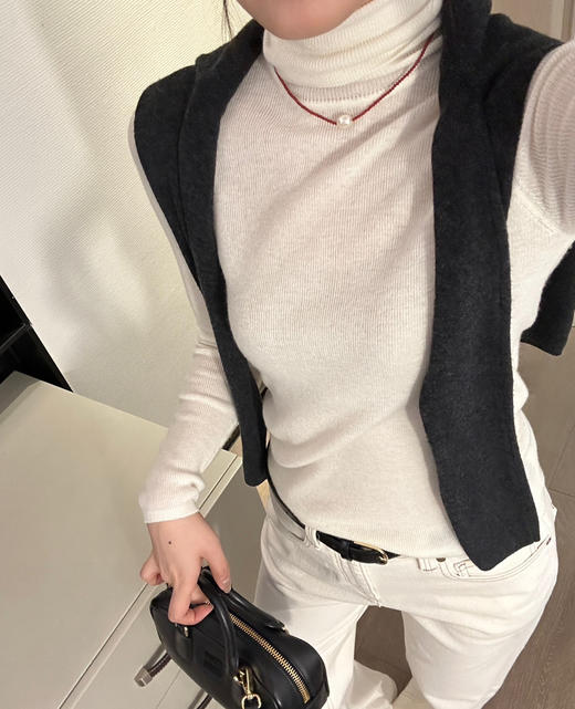 德国扬子羊毛纱线高领毛衣可机洗不易起球102801 商品图5