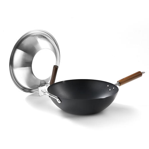 神田铁神系列三代纤维纹中式炒锅33cm-S 商品图0