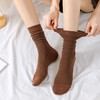 板牙专属！【5双装】LUIS VECENTE咖色系女士堆堆袜 商品缩略图4