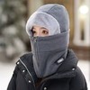 【新款防风骑行围脖一体帽子】男女冬季骑车保暖神器 防寒头盔内胆头套 商品缩略图8