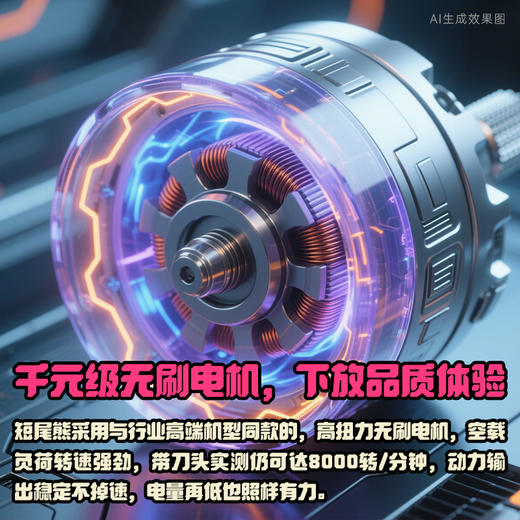 樱桃短尾熊电推剪 Y2K炸街颜值 理发器油头推无刷电机 商品图3