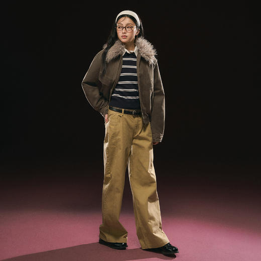 Ariseism 美式复古毛领短外套女秋季新款外套 商品图4