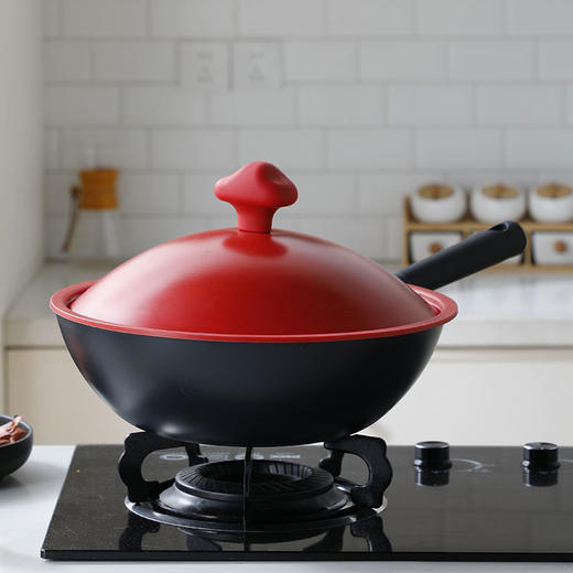 神田 铁神系列纤维纹云朵盖款32cm 富贵红-S 商品图4