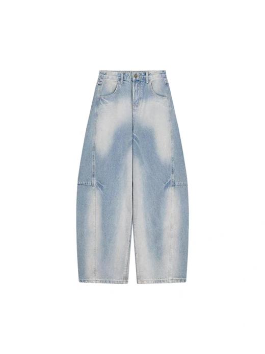 马得工地/MDGDKZ14086/不规则马骝弯刀牛仔裤 商品图3