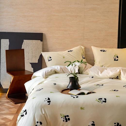 印花系列~全棉针织棉印花四件套良品天竺棉纯棉套件日式纯棉秋冬床上用品 商品图4