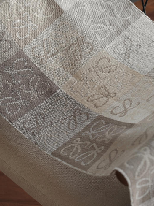 WJ03-罗意威 棋盘格简约舒适时尚流苏 绒线围巾 女款（QZ*MM） 商品图5