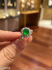 玻璃种艳绿蛋面戒指。45999【5260410】 商品缩略图0