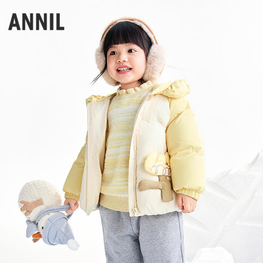 【实体店同款】女童短款羽绒服冬季新款安奈儿童装XG545452 商品图0