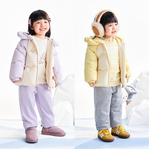 【实体店同款】女童短款羽绒服冬季新款安奈儿童装XG545452 商品图3