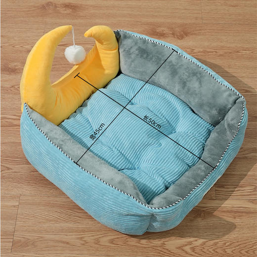月亮宠物窝猫窝狗窝尺寸约45cm 秋冬宠物睡垫批发 商品图6
