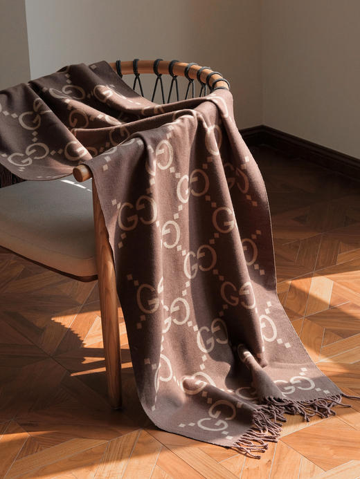 WJ20-古驰 新《大G羊绒围巾》（QZ*MM） 商品图1