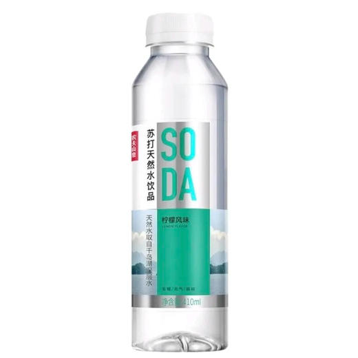 【水】农夫山泉 苏打天然水饮品柠檬风味 410ml/瓶 商品图0
