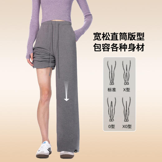 一条过冬 巨好穿！|RAU云朵卫裤 羊毛蚕丝加绒阔腿运动裤宽松秋冬 商品图1