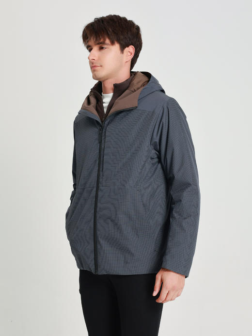 callisto蓝色拼接款棉服 商品图3