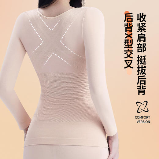 分段美体修身塑形套装打底衣 收腹细腰 背部加压   A-5435 商品图4