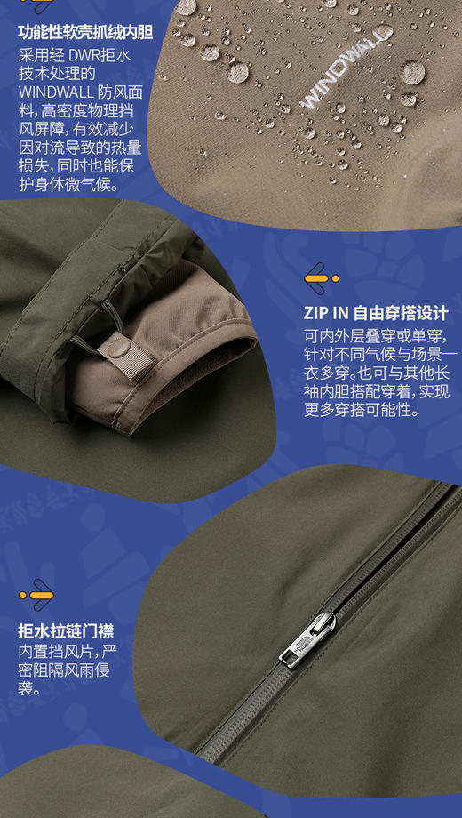 北面 25年秋冬  冲锋衣  8DW3 商品图2