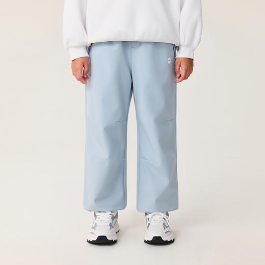 【无氟防泼水】马克珍妮男女童防风加绒降落伞裤2025年秋冬新款551272 商品图2