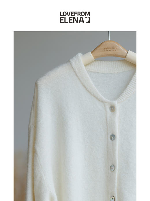 法牌Americ@nVintage代工 羊驼绒混纺针织开衫 商品图3