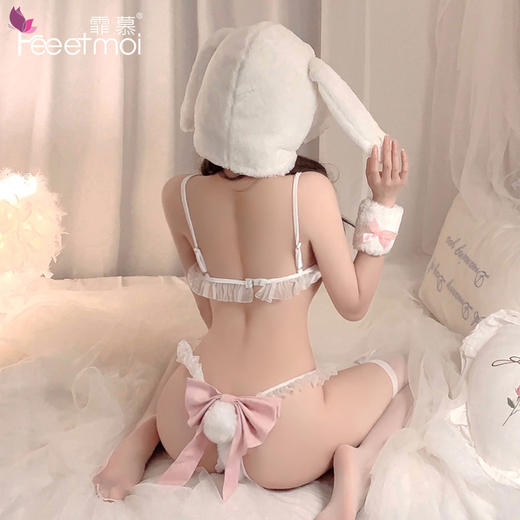 【奶香萌兔】霏慕 奶fufu毛毛带帽兔子装 6899 商品图7