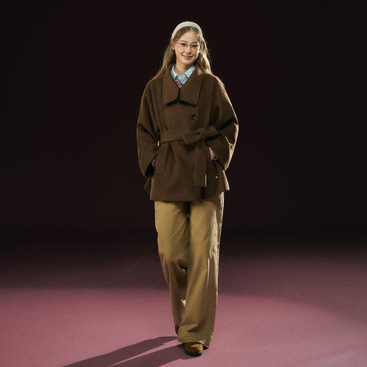 Ariseism 美式复古毛呢外套女秋季新款外套 商品图3