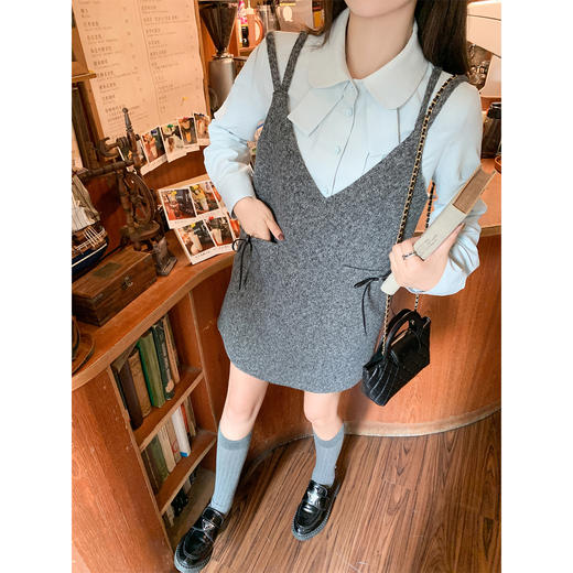 【129元任选2件】现货！蓝色衬衫 商品图3