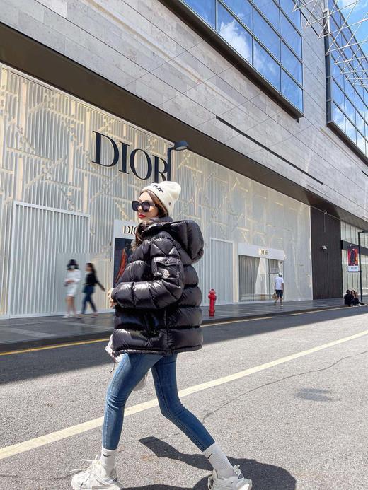 蒙口 Maya系列 陈奕迅同款情侣款连帽黑色保暖羽绒服（SS） 商品图2