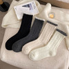 日系基础-简约双针粗针撞色个性中筒袜子女袜-纪念日百货门店同款167595974 商品缩略图2