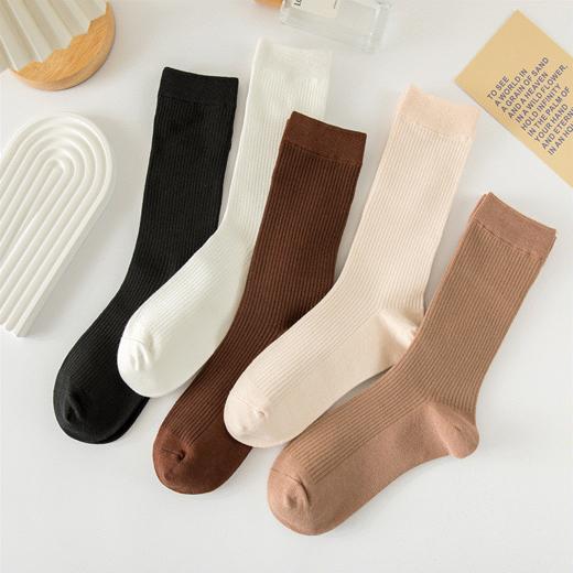 板牙专属！【5双装】LUIS VECENTE咖色系女士堆堆袜 商品图2