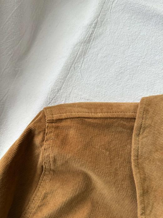 贝壳三 男士灯芯绒基础款柔软舒适上衣纯色翻领长袖衬衫C102816 商品图7