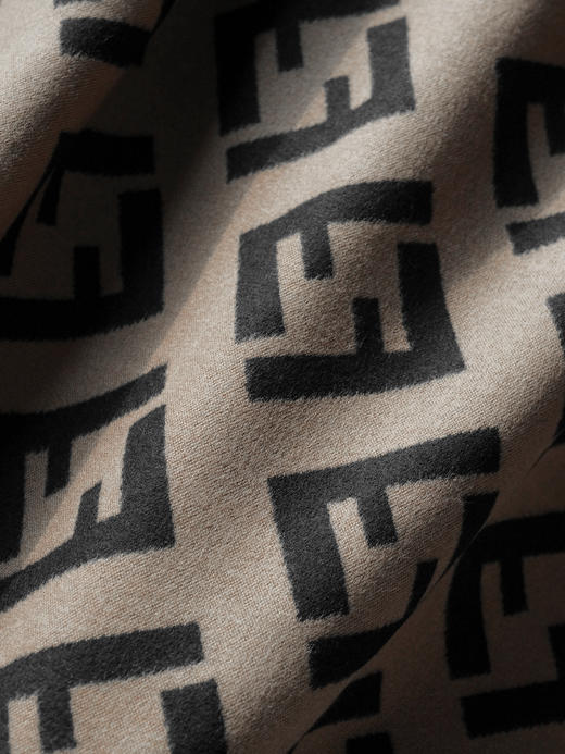 WJ12-芬迪 FF图案印花 羊绒围巾 男女同款情侣款（QZ*MM） 商品图6