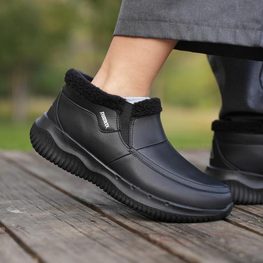 上新25款冬季加绒一脚蹬防风雪轻便皮鞋保暖鞋【4色可选】除东三省，南北方都适用25932012A 商品图2