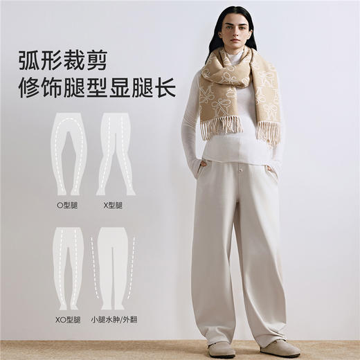 【限时会员价】嫚熙孕妇休闲裤秋冬保暖美丽诺羊毛香蕉裤显瘦不勒肚2025新款 商品图5