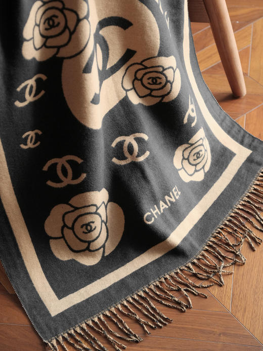 WJ08-香奈儿 高端羊绒针织围巾（QZ*MM） 商品图5