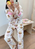 P.J.Sawage秋冬双面磨毛保暖睡衣套装女 轻柔棉质月子服家居服pjs 商品缩略图7
