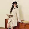 【严选】诗凡黎100%绵羊毛风衣式立领大衣25冬新款系带富家千金双面呢外套7GB170881 商品缩略图0