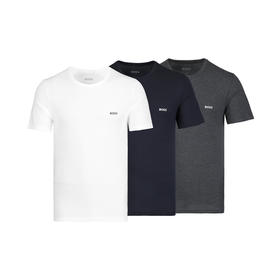 【超惠秒】BOSS 男士三件装刺绣logo全棉短袖 T恤12329