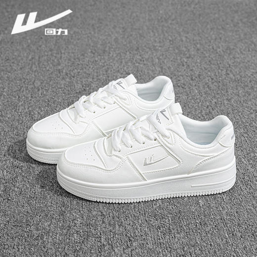 回力板鞋女款2025爆款百搭高级感薄款小白鞋小众厚底增高休闲鞋子 商品图3