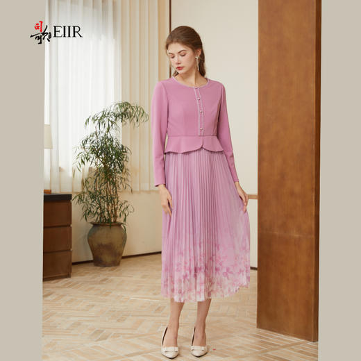 司歌假两件秋冬连衣裙优雅收腰A921193X 商品图4