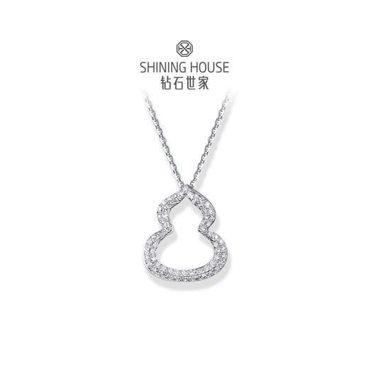 【空心款】【 玲珑宝葫 】钻石世家 玲珑宝葫系列 18K金葫芦镶钻吊坠 18K金葫芦镶钻耳饰 18K金葫芦镶钻手链【单吊坠，上图仅为搭配示意】不支持无理由退换货 预计3-5天发货 商品图5