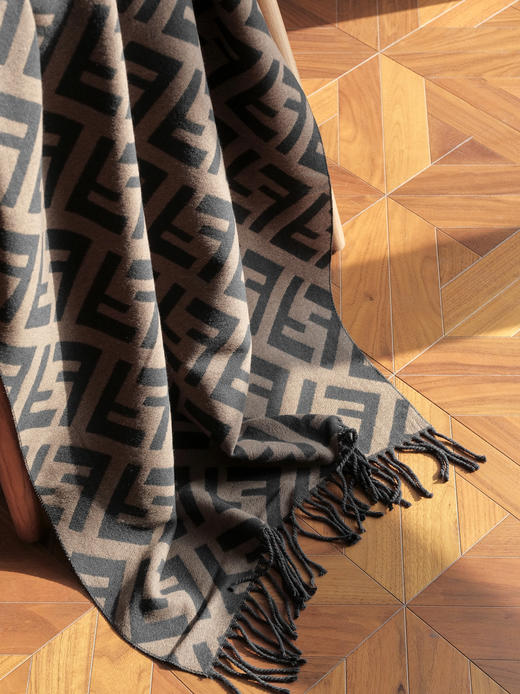 WJ01-芬迪经典双F羊毛围巾 男女通用（QZ*MM） 商品图10