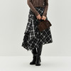 森马半身裙女冬磨毛格纹长裙2025新款甜酷个性设计感不规则A字裙 商品缩略图2