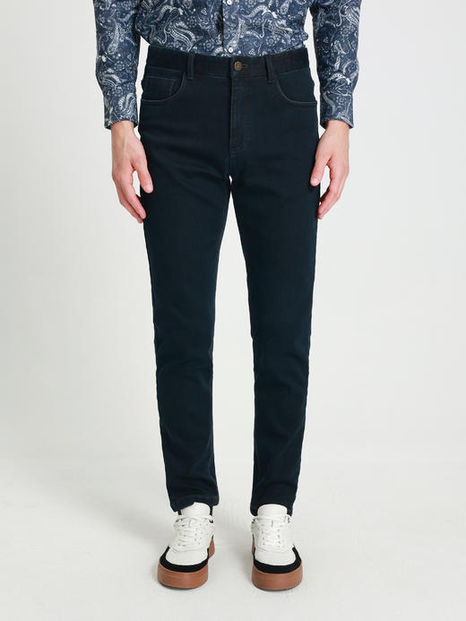 callisto星空蓝长绒棉牛仔裤 商品图2