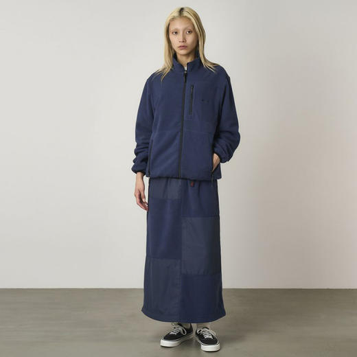 GRAMICCI THERMAL FLEECE PATCH SKIRT 女士针梭相拼长裙 半身裙 商品图1