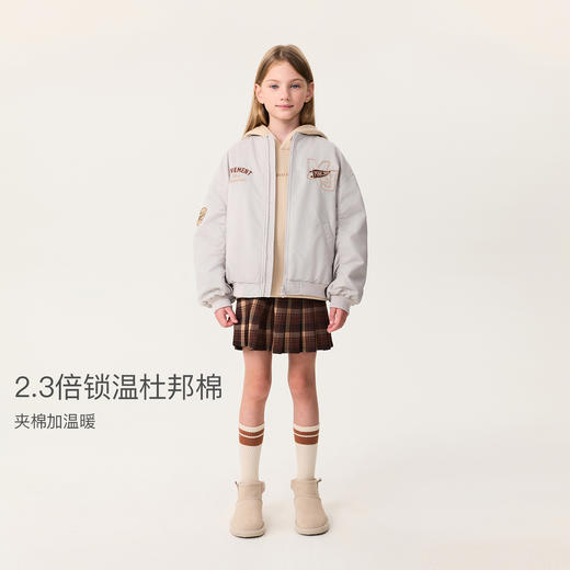 马克珍妮男童复古赛车夹棉棒球服外套2025年秋冬新款551252 商品图2