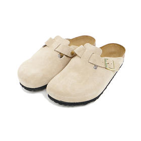 BIRKENSTOCK Boston BS Regular 男女牛皮绒包头拖鞋 宽版勃肯鞋