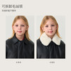 马克珍妮女童可拆卸毛领甜酷夹棉皮衣夹克2025年冬装新款551560 商品缩略图2
